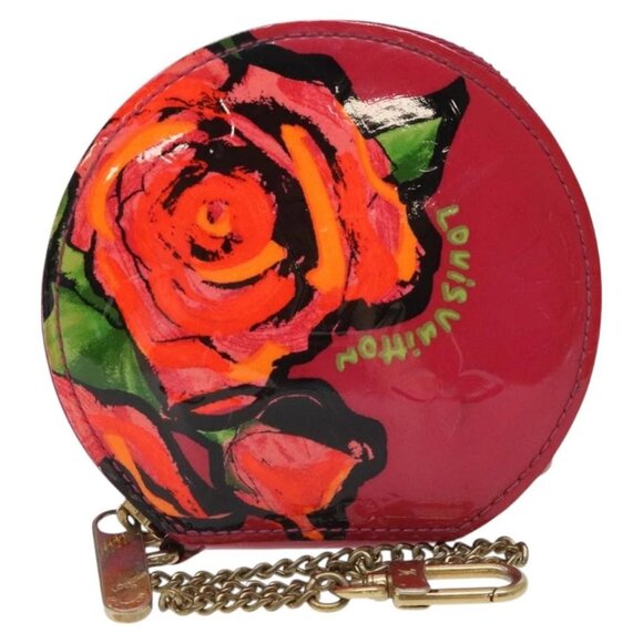 LOUIS VUITTON Vernis Rose Porte Monnaie Chapeau Coin Purse - Picture 1 of 16